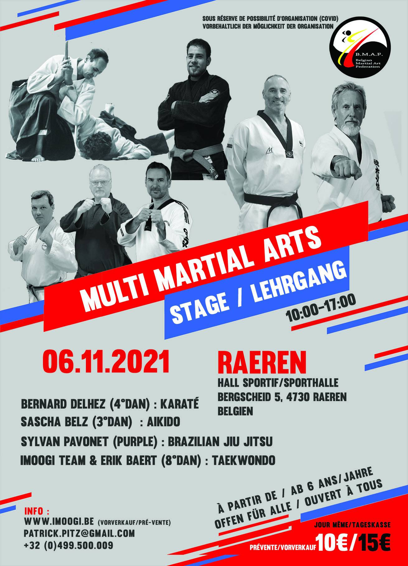 Stage multi art martial