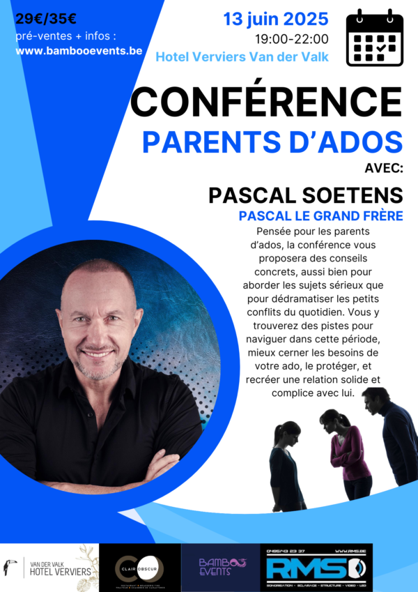 Conférence "Parents d'ados" avec Pascal Soetens