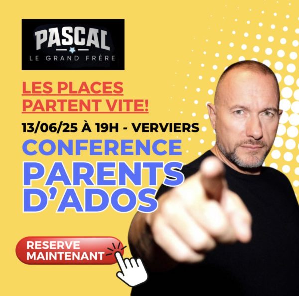Conférence "Parents d'ados" avec Pascal Soetens (places rangées 1-3)